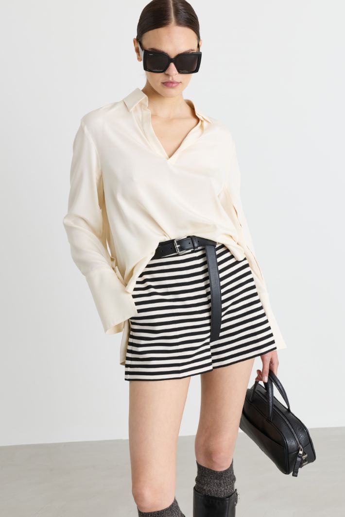 Blusa in cady - BIANCO - Intrend - 2