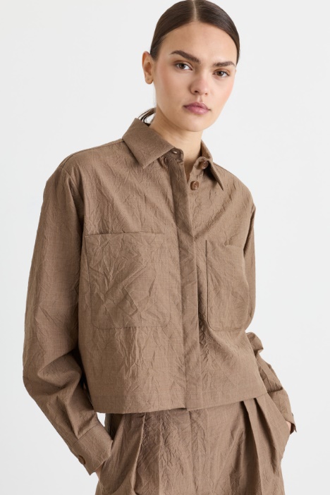 Camicia boxy in tela - Intrend