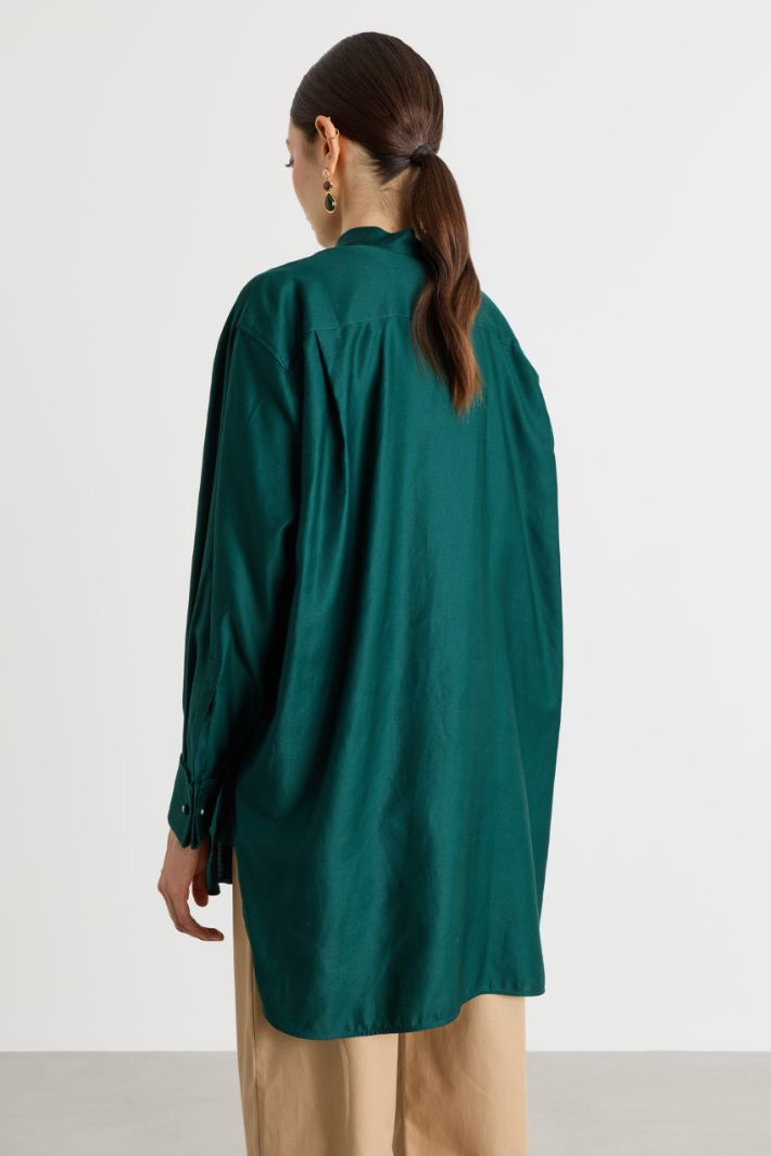 Satin tunic - GREEN - Intrend - 4