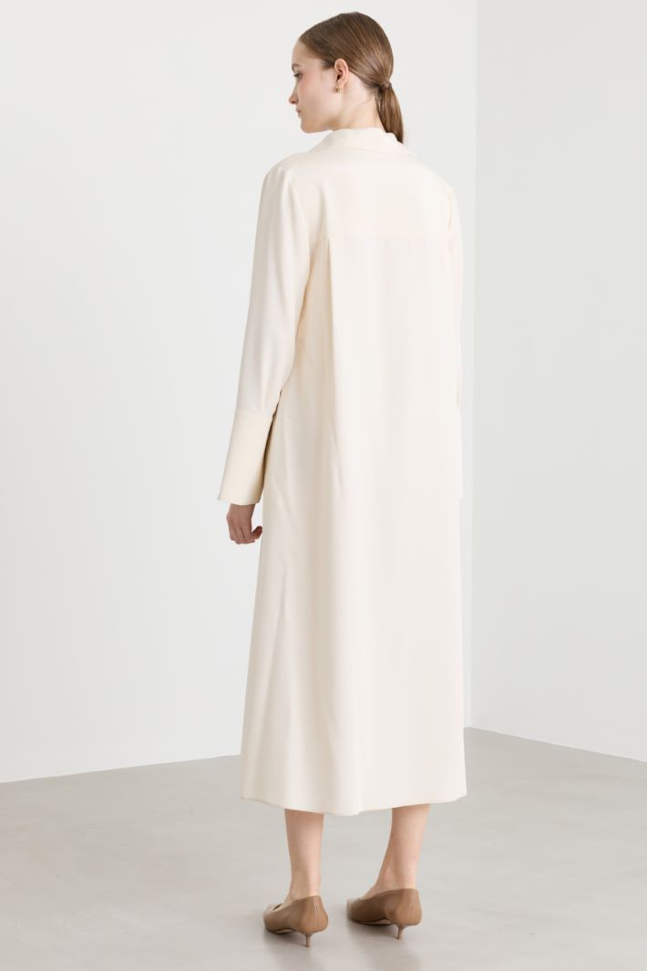 Long kaftan dress - WHITE - Intrend - 4