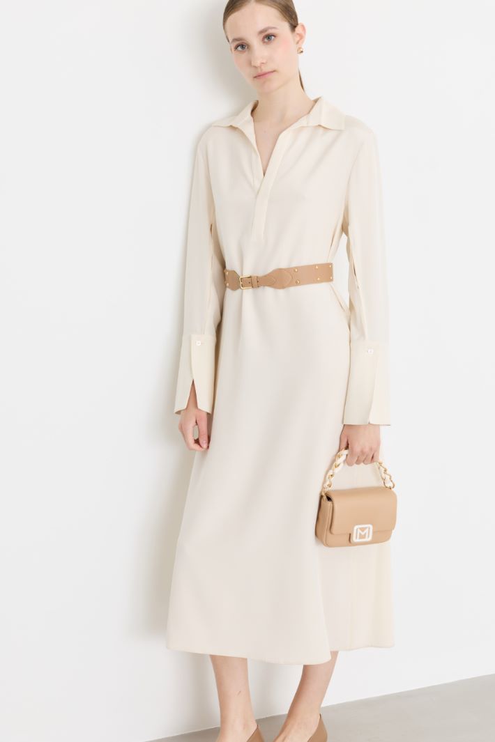 Long kaftan dress - WHITE - Intrend - 2