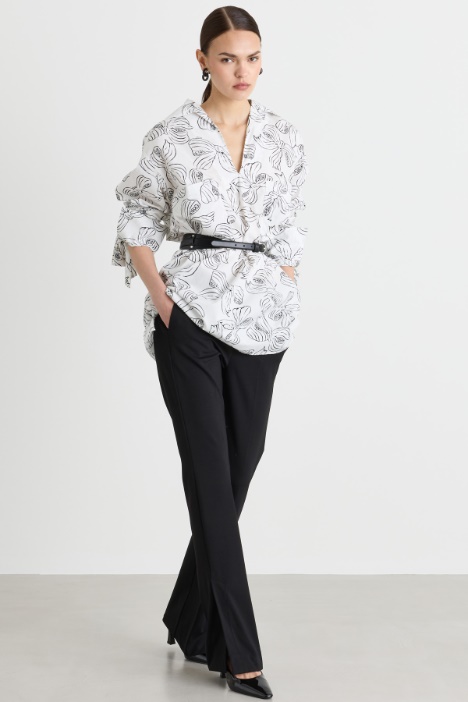 Bow-Detail Mini Shirt Dress - Intrend