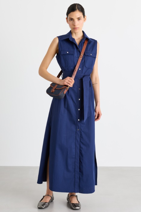 Gabardine shirt dress - Intrend