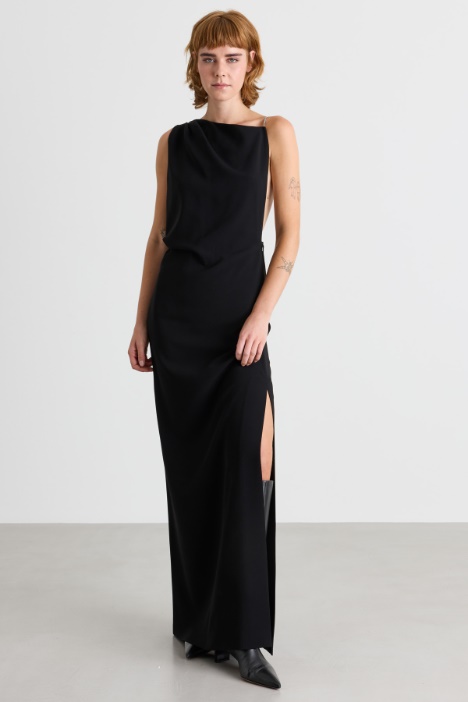 Abito bustier in cady