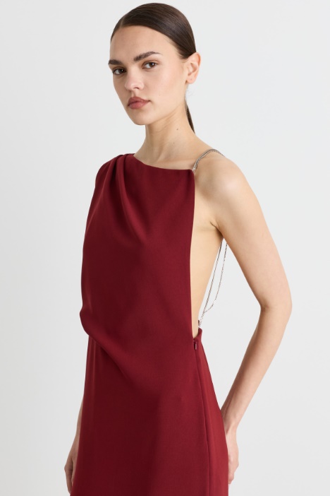 Abito bustier in cady