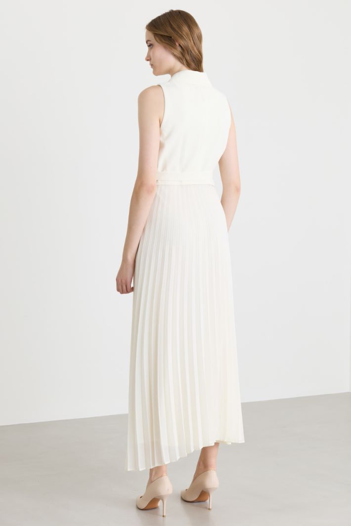Abito plissettato - BIANCO - Intrend - 4