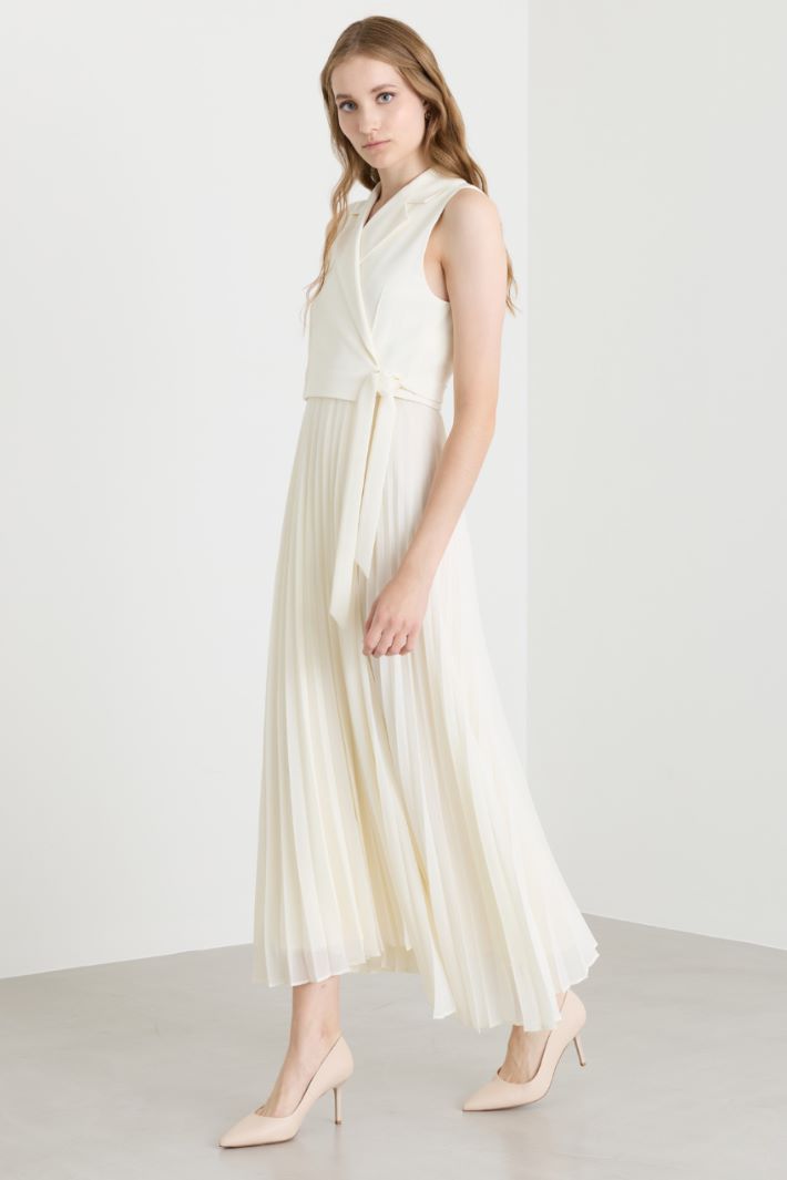 Abito plissettato - BIANCO - Intrend - 2