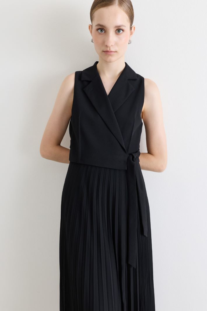 Abito plissettato - NERO - Intrend - 3