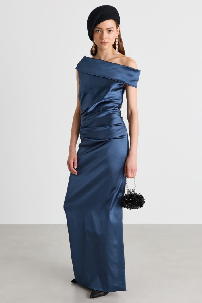 Bardot maxi dress - BLUE - Intrend
