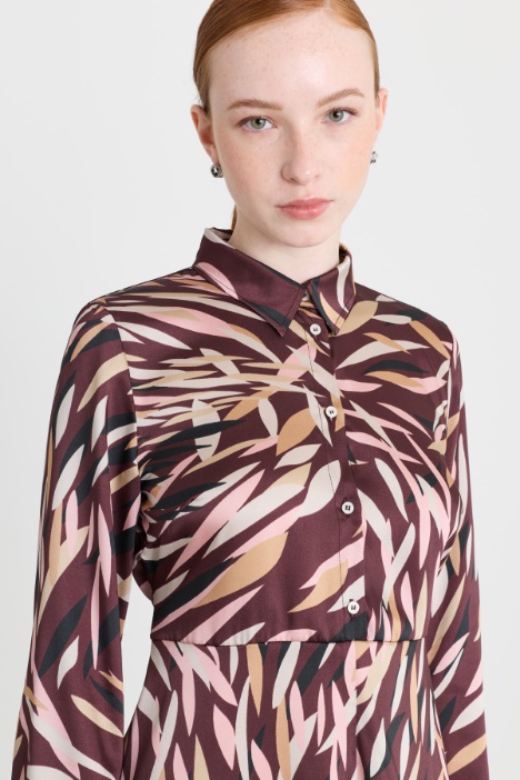 Abito in twill stampato