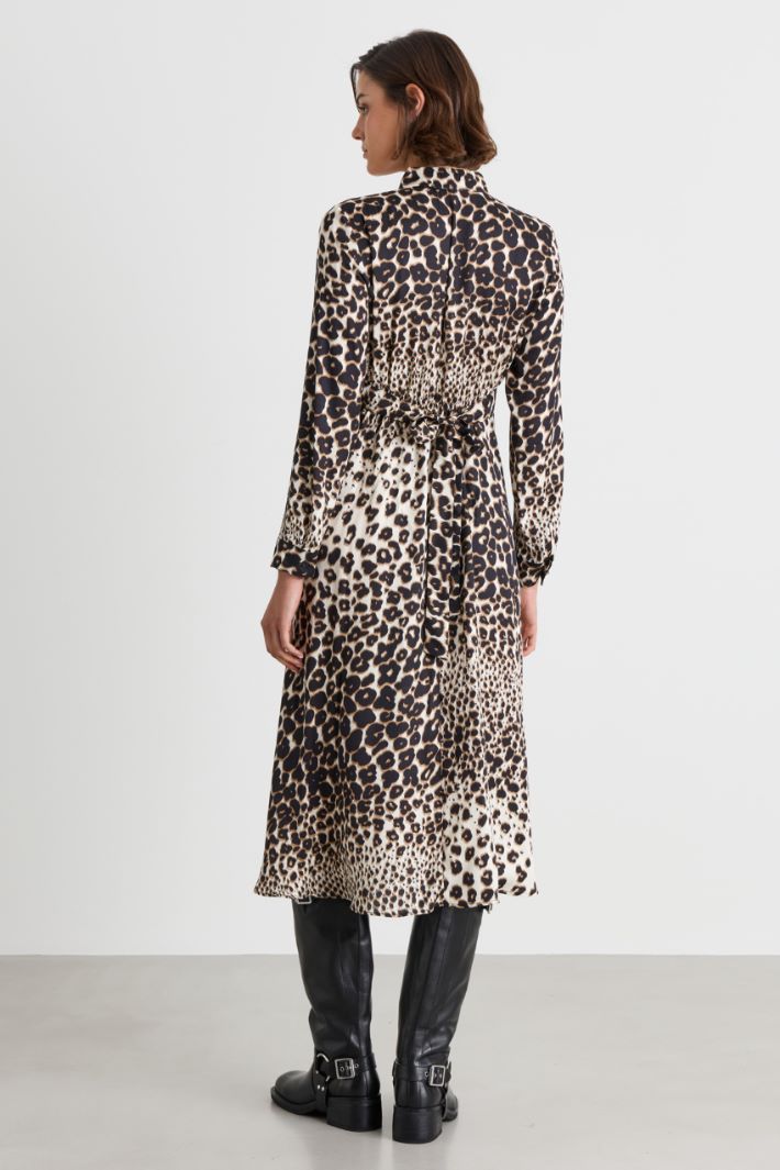 Animal print shirt dress - ANIMAL - Intrend - 4