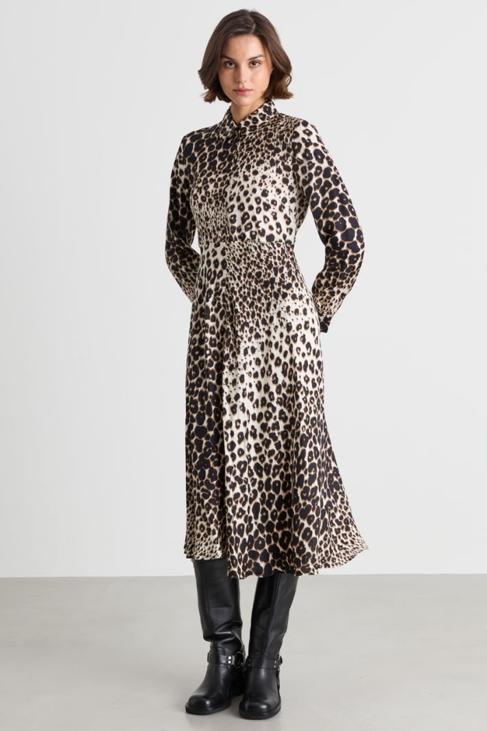 Animal print shirt dress - ANIMAL - Intrend - 2