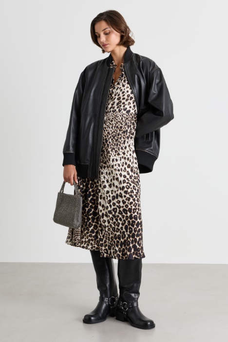 Animal print shirt dress - Intrend
