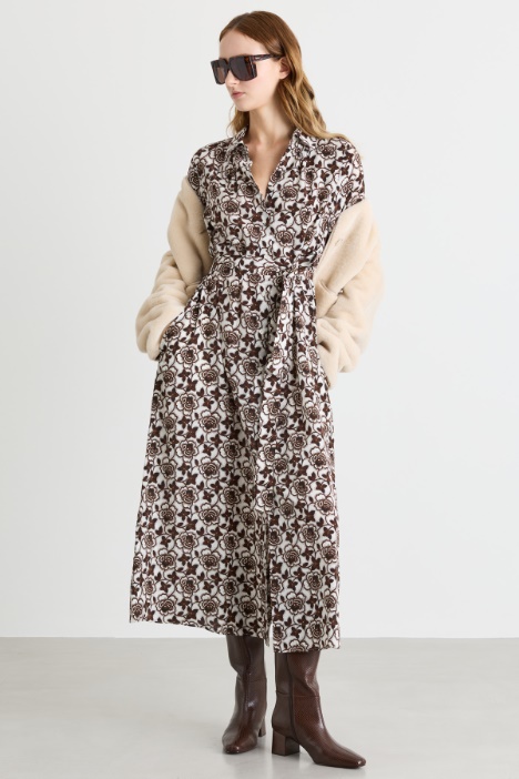 Printed shirt dress - Intrend