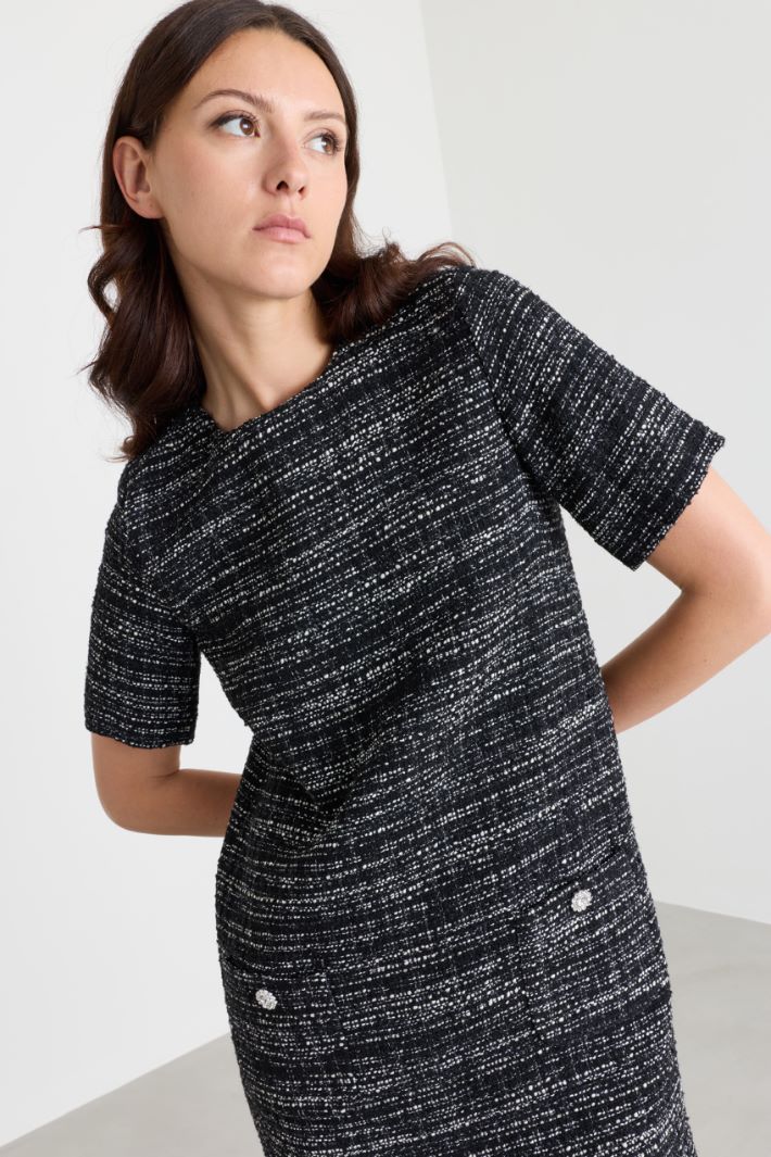 Abito in tweed - NERO - Intrend - 3