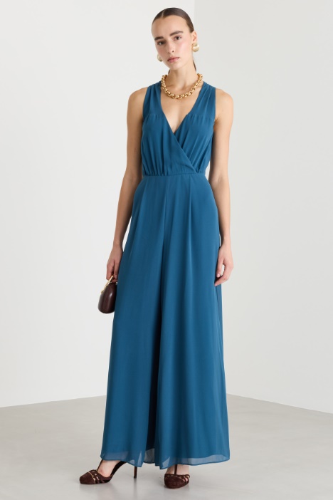 Crossover Georgette Jumpsuit - Intrend