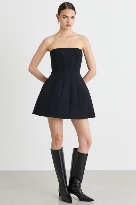 Abito bustier in sablé