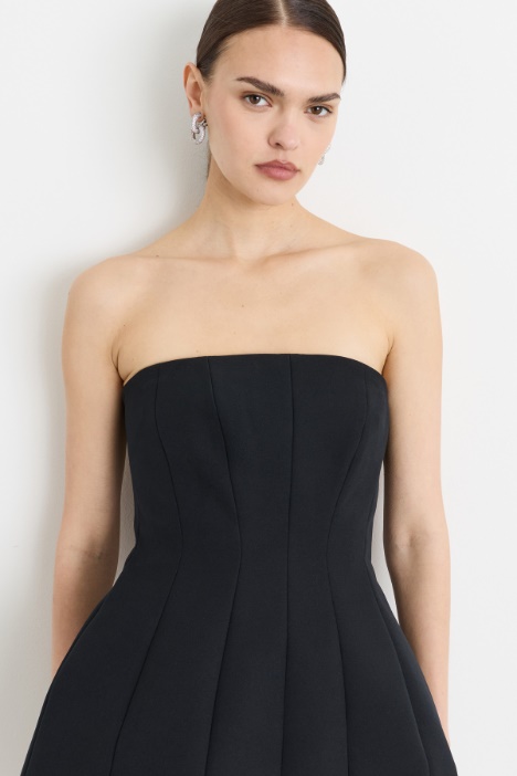 Abito bustier in sablé