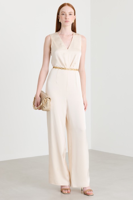 Fluid satin jumpsuit - Intrend