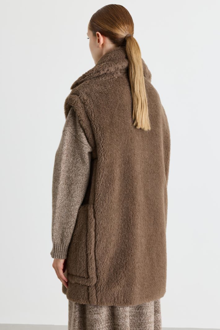 Weste mit Maxi-Revers - BRAUN - Intrend - 4