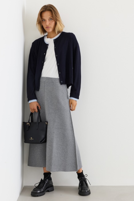 Knit A-line skirt - Intrend