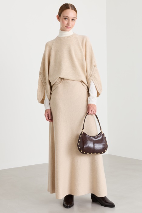 Long knitted skirt - Intrend