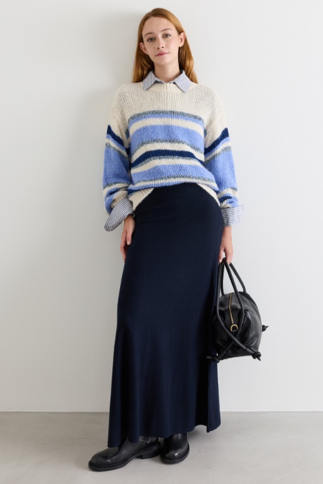 Knitted A-line skirt - Intrend