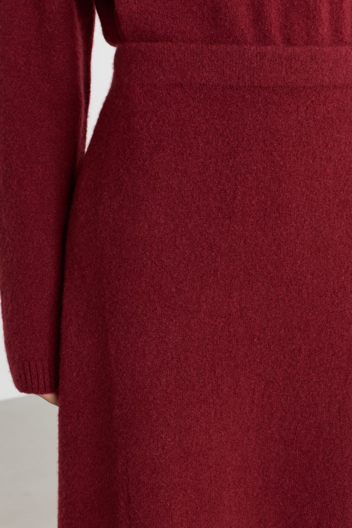 Long A-line Skirt - BORDEAUX - Intrend - 3