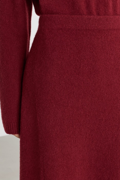 Gonna lunga svasata in cashmere