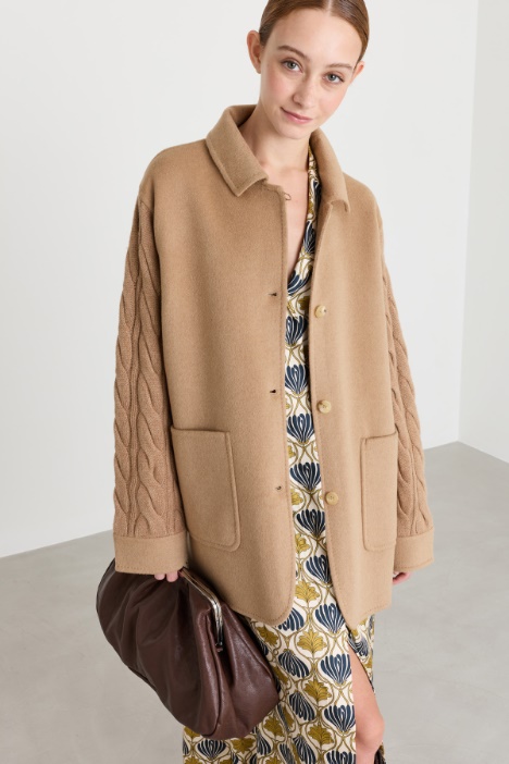 Chunky-knit coat - Intrend