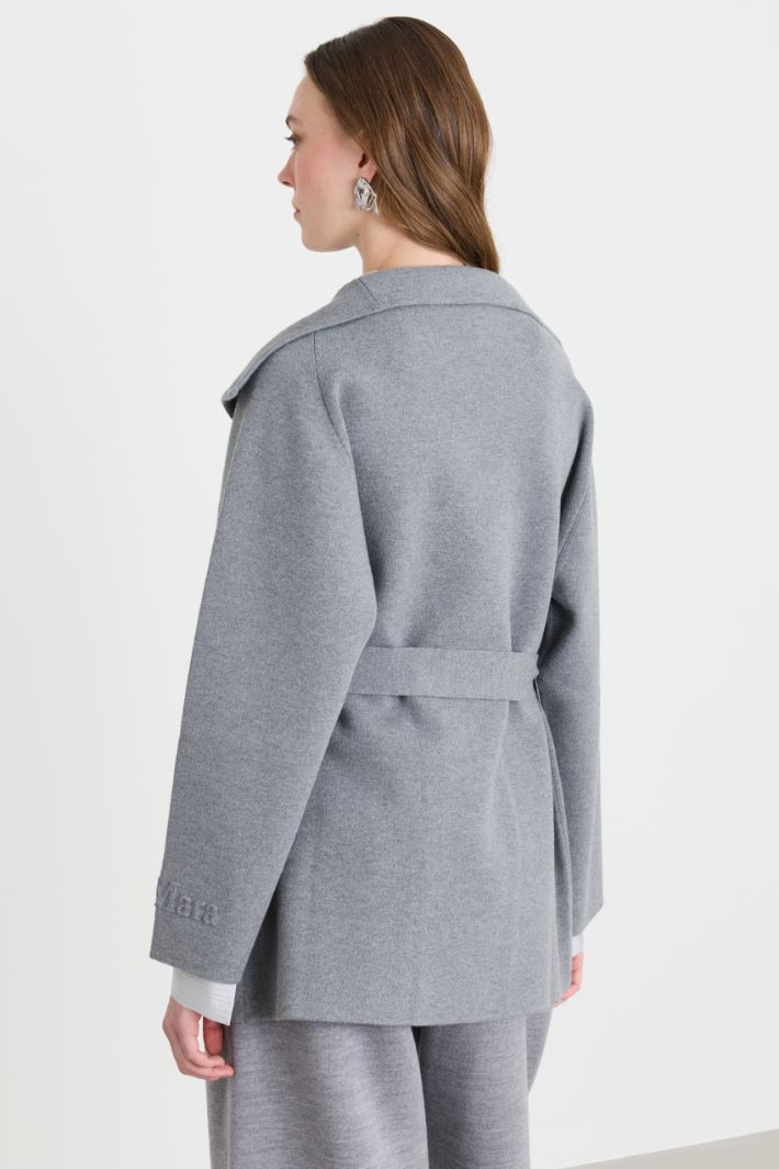 Flowing belted jacket - GREY - Intrend - 4