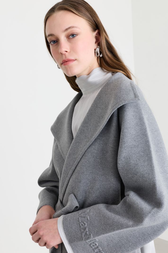 Flowing belted jacket - GREY - Intrend - 3