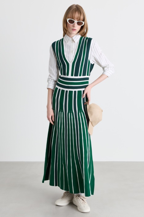 Abito fit and flare in maglia - Intrend