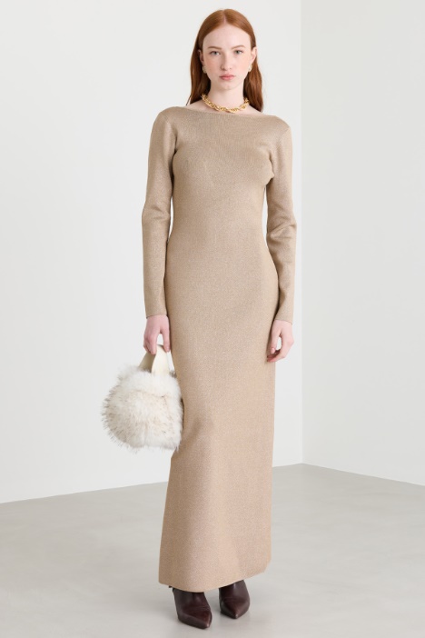 Lamé long dress - Intrend