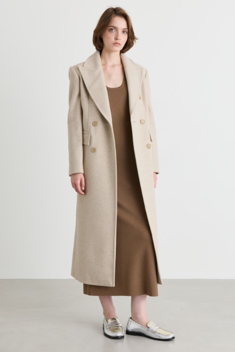 Long sleeveless wool dress - Intrend