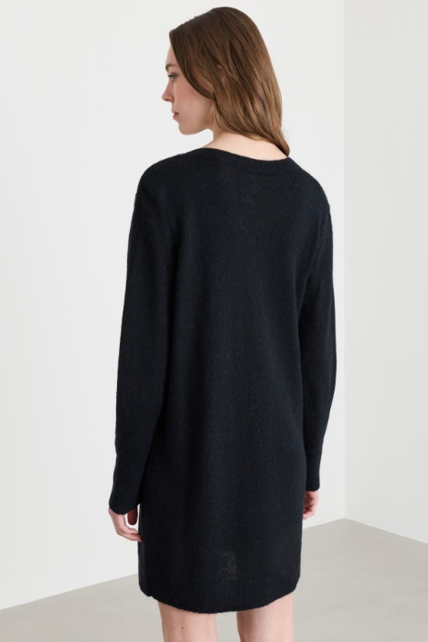 Abito in maglia con strass