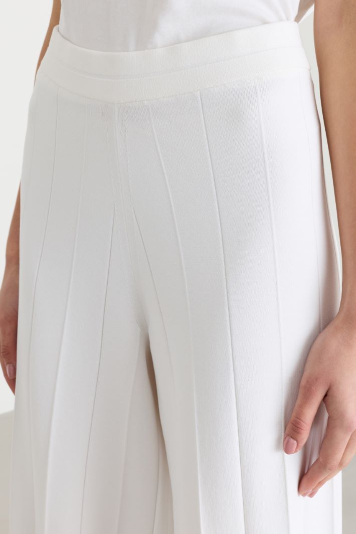 Pantalone effetto plissé - BIANCO - Intrend - 3