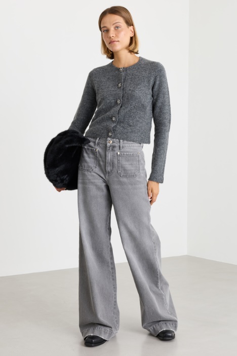 Cardigan mit Schmuckknöpfen - Intrend