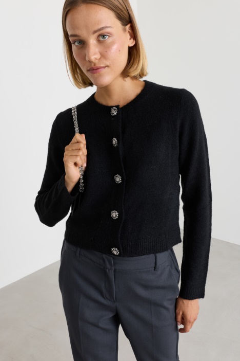 Cardigan mit Schmuckknöpfen - Intrend