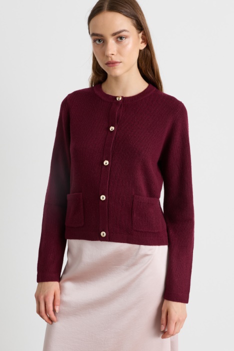 Jewelled-button cardigan - Intrend