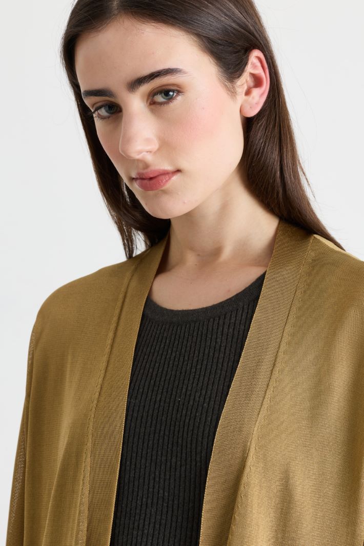 Cardigan style peignoir - CHAMEAU - Intrend - 3