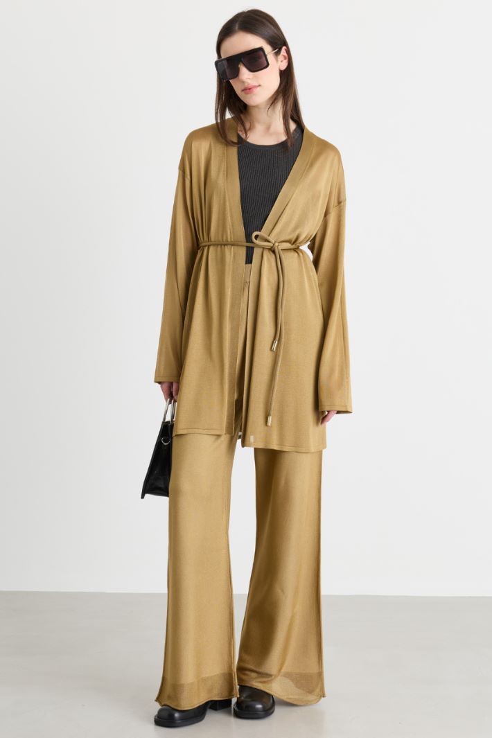 Cardigan style peignoir - CHAMEAU - Intrend