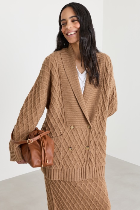 Cardigan croisé texturé - Intrend