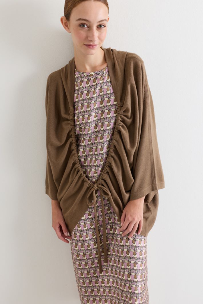 Cardigan con coulisse - CAMMELLO - Intrend - 3