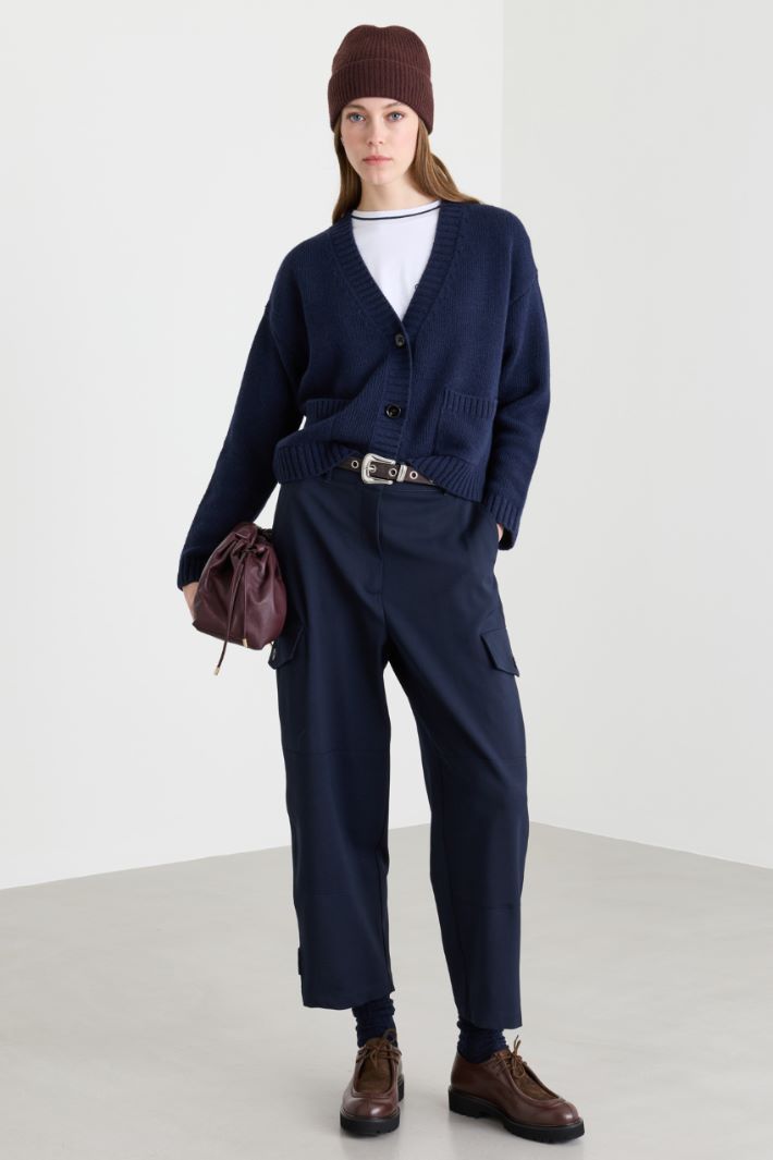 Cardigan con taschini - BLU - Intrend