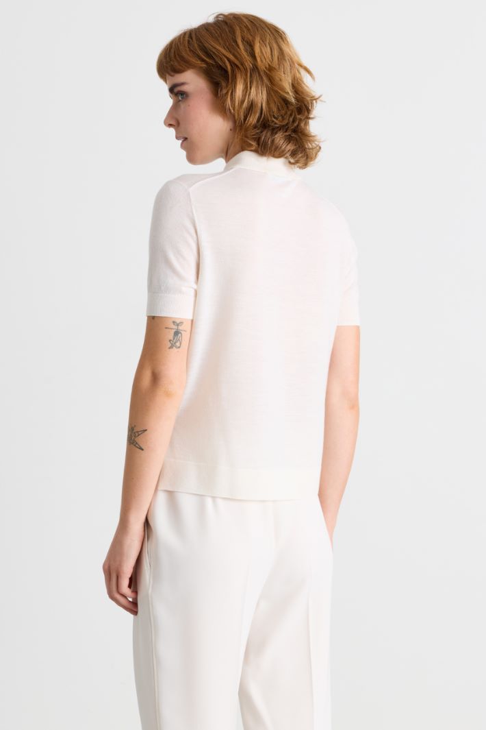 Cardigan a manica corta - BIANCO - Intrend - 4