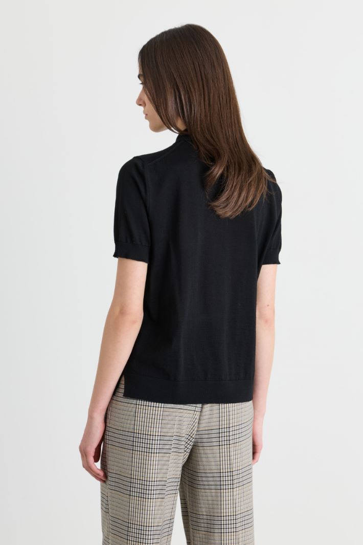Cardigan a manica corta - NERO - Intrend - 4