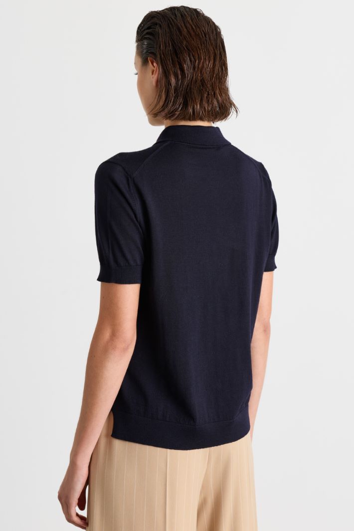 Cardigan a manica corta - BLU - Intrend - 4