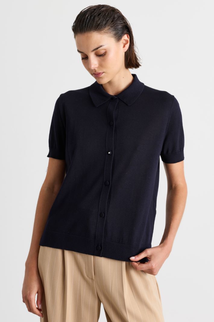 Cardigan a manica corta - BLU - Intrend - 2