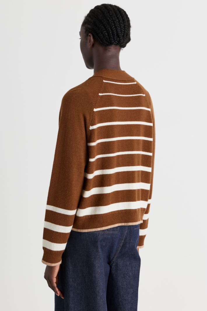 Cardigan con doppia abbotonatura - MARRONE - Intrend - 4